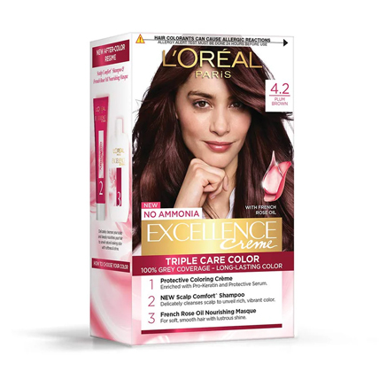 Loreal Paris Hair Colour Excellence Cream Plum Brown 4.2	